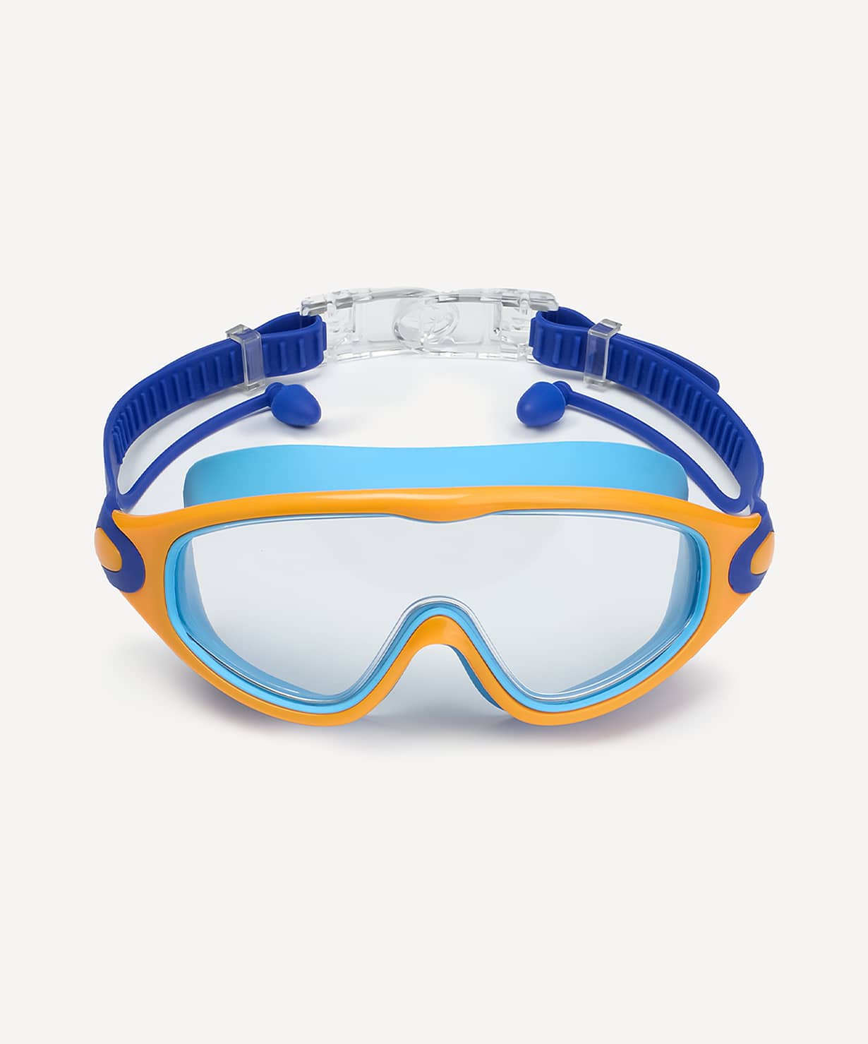 Очки-маска для плавания с берушами, детский 25DEGREES Fusion Navy\Blue\Orange