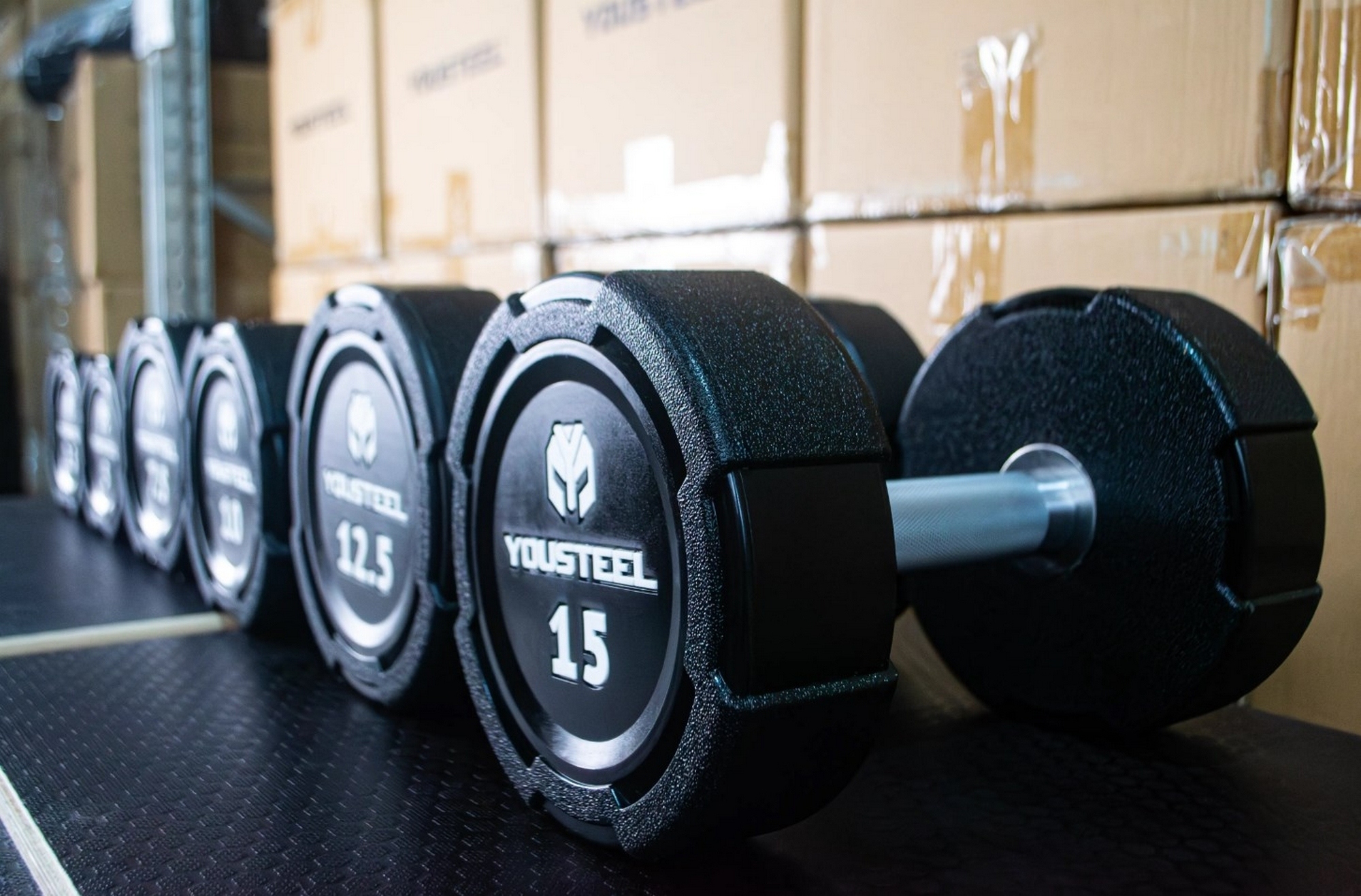 Гантель EVO 35кг полиуретановая YouSteel