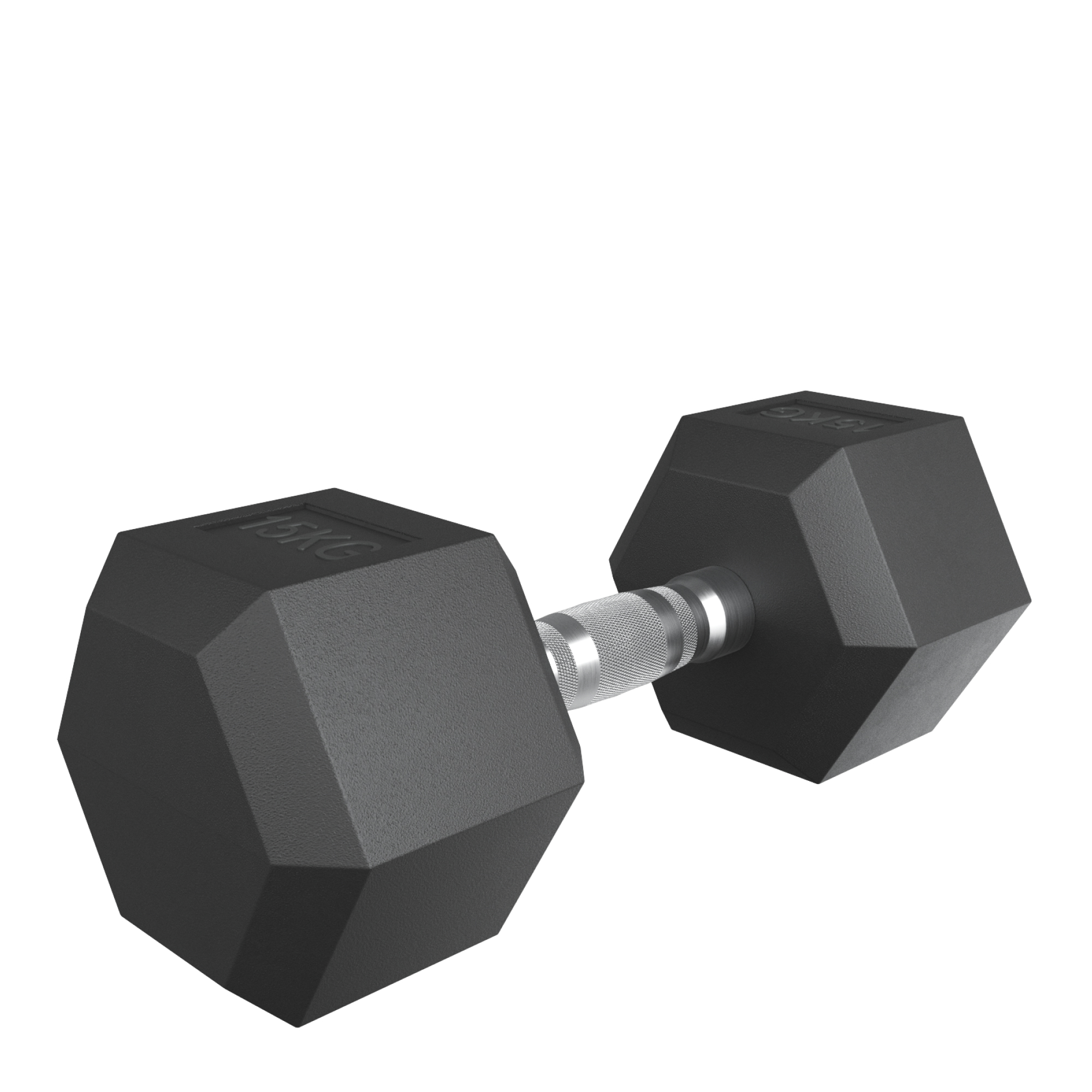 Гантель гексагональная обрезиненная 15 кг UnixFit DBHEX15x2 2 шт