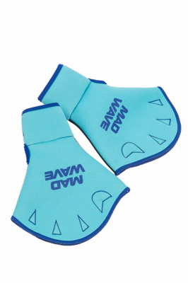 Акваперчатки Mad Wave Aquafitness gloves M0829 бирюзовый