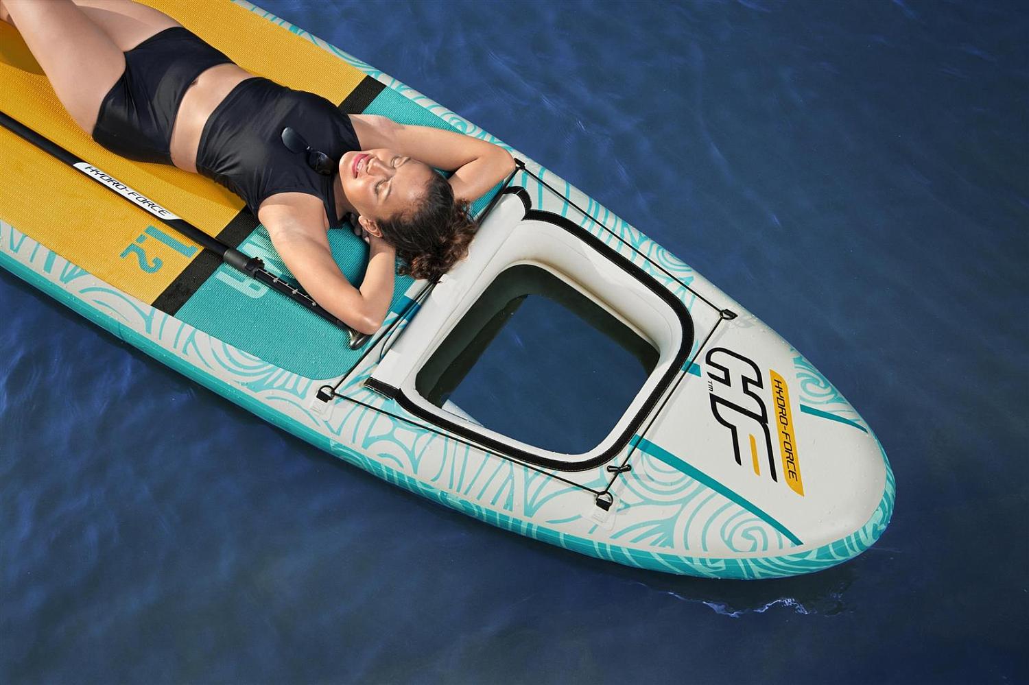 SUP-доска Panorama 340х89х15см, насос, весло, лиш, ремнабор, сумка, до 150кг Bestway 65363
