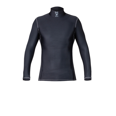 Футболка компрессионная с защитой шеи Mad Guy Kevlar Compression SR черный\черный