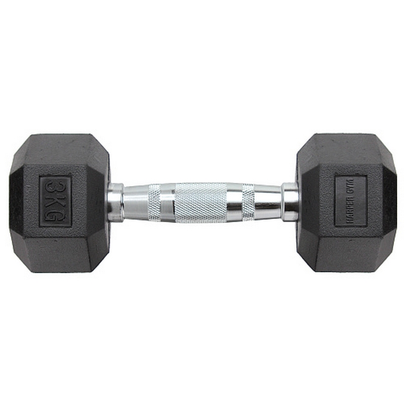 Гантель шестигранная обрезиненная Harper Gym NT162