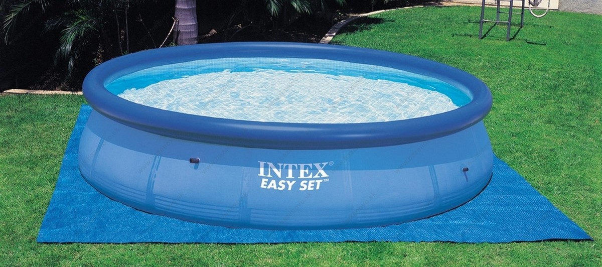 Подстилка под круглый бассейн d244,305,366,457см Intex 28048
