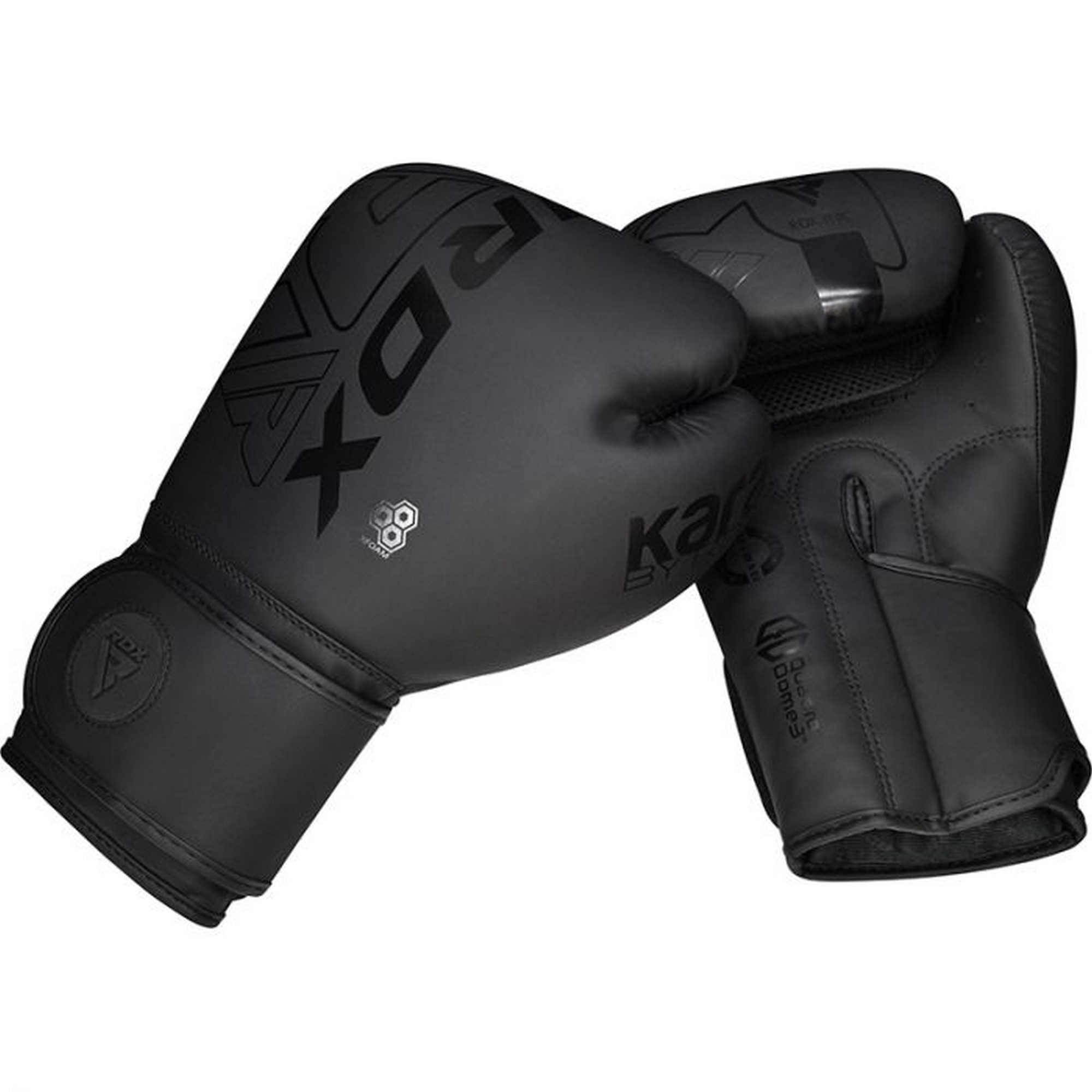 Перчатки тренировочные RDX BGR-F6MB-8OZ черный матовый