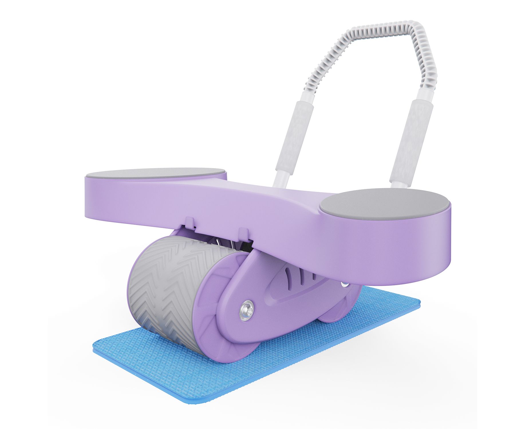 Тренажёр для пресса, с ковриком 34х17x0,6 cм DFC AB Roller SND-P фиолетовый