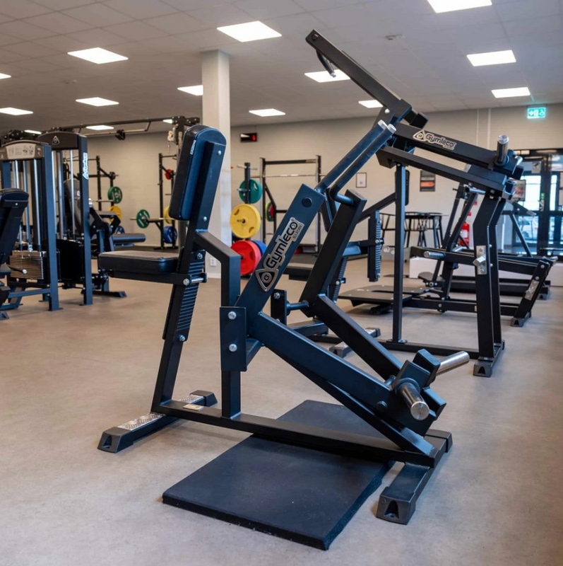 Gymleco 010 Горизонтальная тяга на свободных весах с нижним креплением рычагов | Premium Fitness