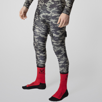 Брюки с защитной пластиковой раковиной Mad Guy Camo-Line SR net\коричневый