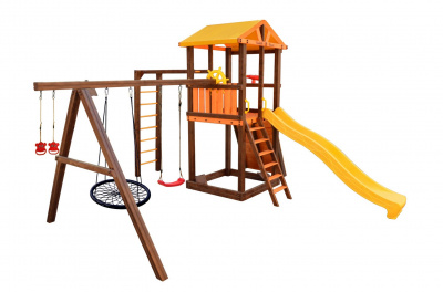 Игровой комплекс Perfetto Sport Pitigliano-8 + качели Паутина