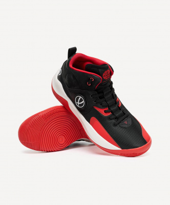 Кроссовки баскетбольные Jogel Launch 2.0 MID, черный\красный\белый