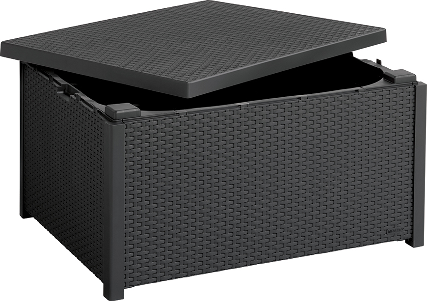 Стол-сундук Арика, графит Arica storage table