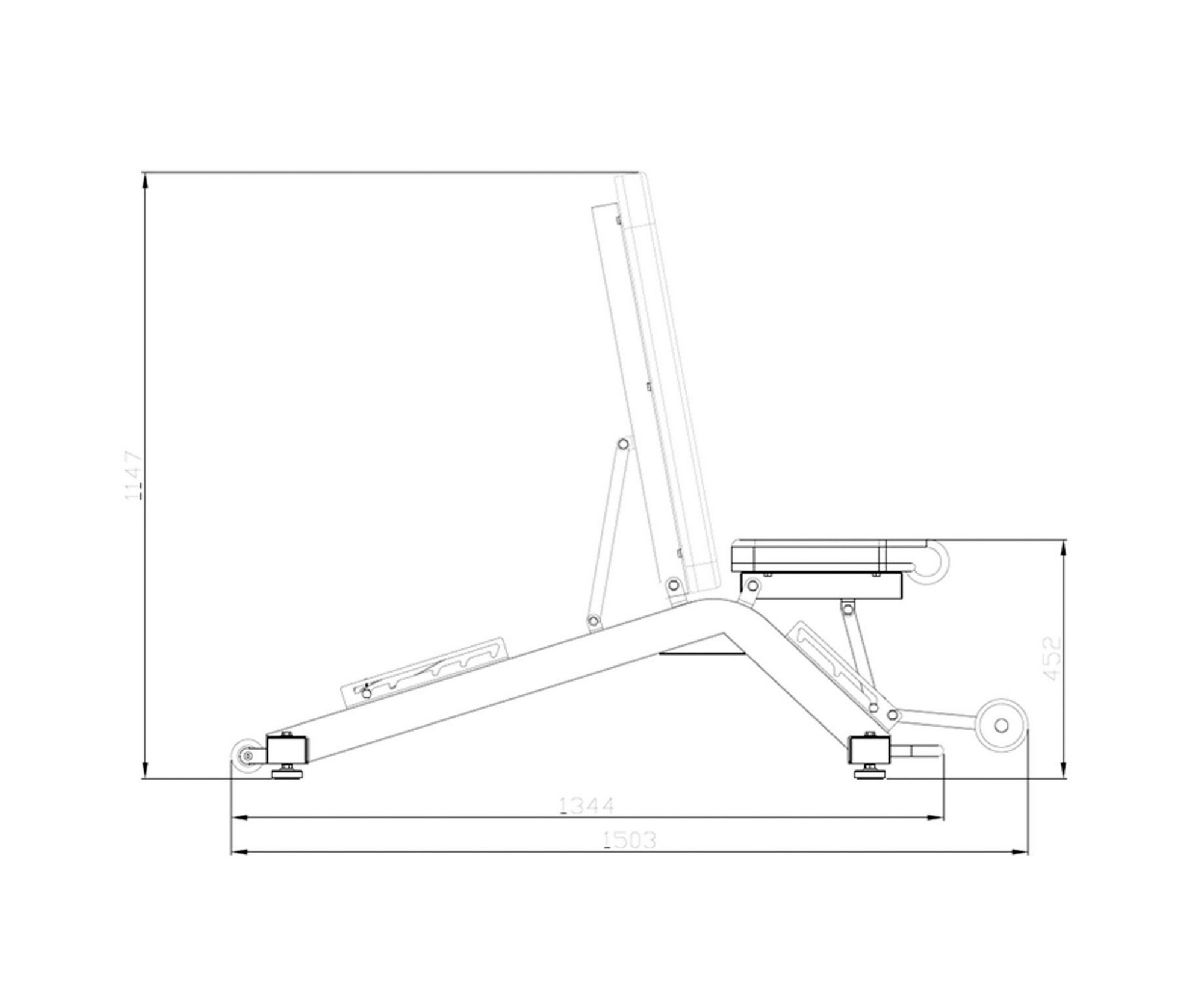 Скамья универсальная DFC D2301 | Premium Fitness