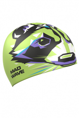 Юниорская силиконовая шапочка Mad Wave Raccoon M0571 02 1 02W