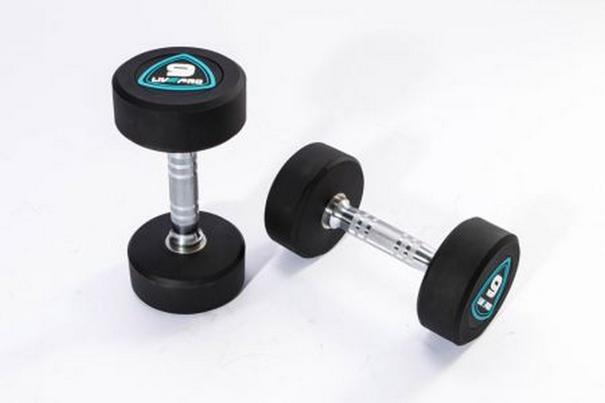 Гантели в уретане 8 кг Live Pro Studio Dumbbells LP8075-08