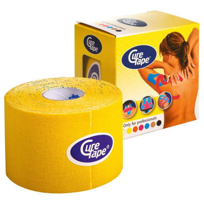 Тейп кинезиологический 500x5 см CureTape 161087 желтый