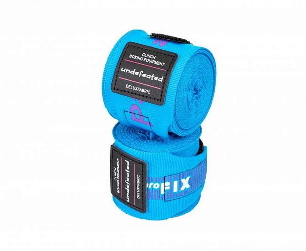 Бинты боксерские, длина 4,5 м Clinch Boxing Hand Wrap Undefeated C240 светло-синий