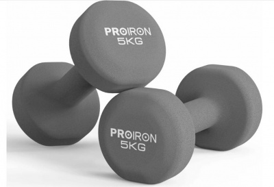 Гантели неопреновые 2шт по 5кг PROIRON Г2050НЕО