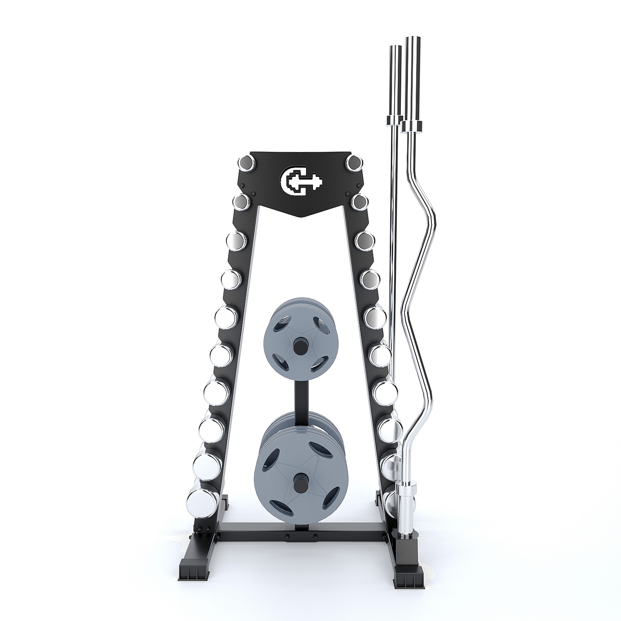 Стойка для хранения гантелей, дисков и грифов Domsen Ds49 d50мм | Premium Fitness