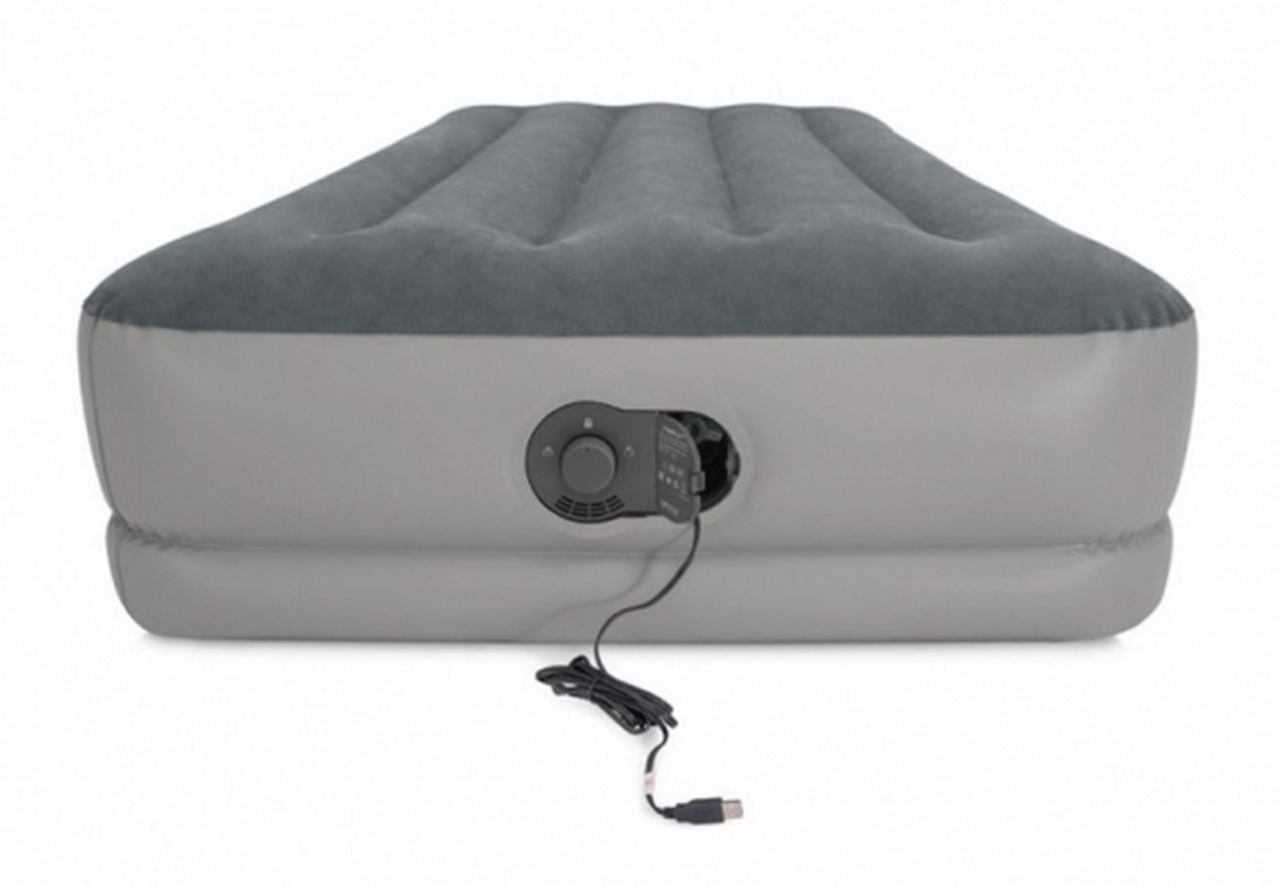 Надувной матрас 99х191х30см Prestige со встр. USB насосом, до 136кг Intex 64112