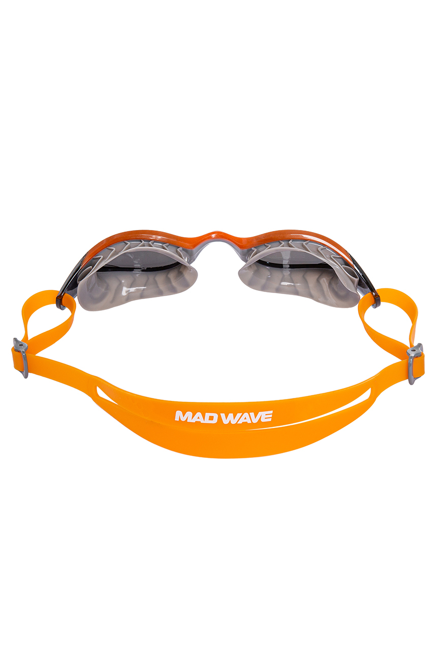 Очки для плавания Mad Wave Hydro flex mirror M0424 15 0 07W оранжевый