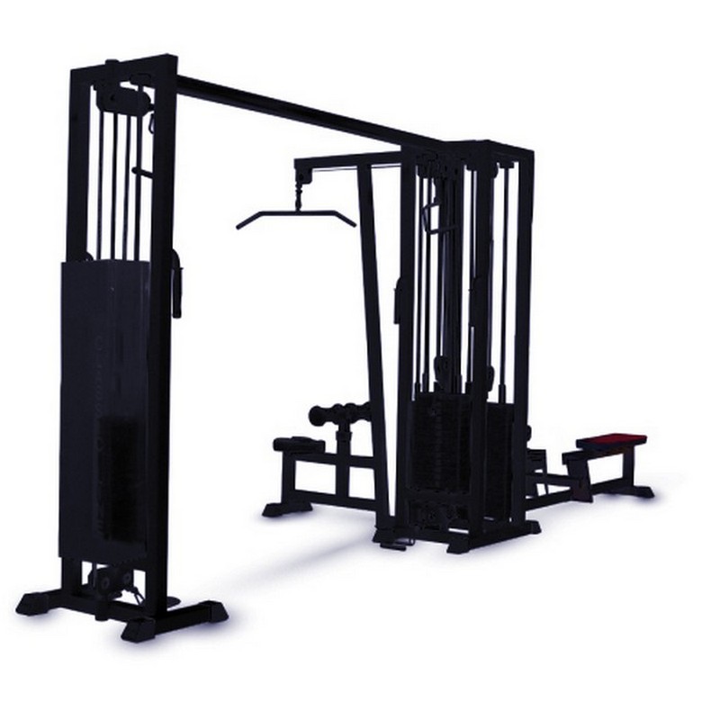 Мультистанция 3-х позиционная с перекрестной тягой MB Barbell MB 3.03 | Premium Fitness