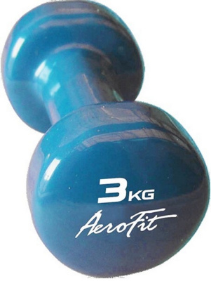 Гантель в виниловой оболочке 3 кг Aerofit AFVD3 голубой