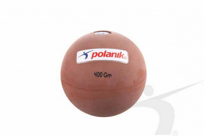 Мяч для тренировки метания резиновый, 400 г Polanik JRB-0,4