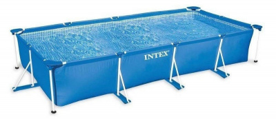 Каркасный бассейн прямоугольный 450х220х84см Intex Rectangular Frame 28273
