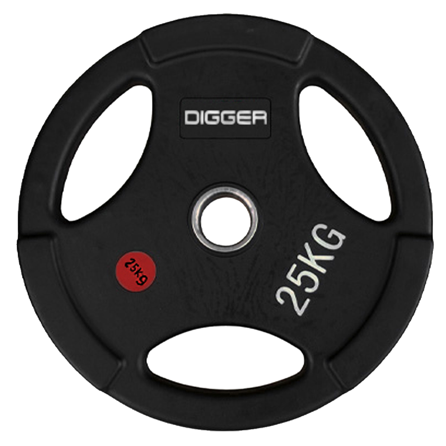 Диск олимпийский обрезиненный 3-х хватовый 5кг Hasttings Digger HD51C1C-5