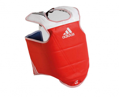 Защита корпуса двухсторонняя Adidas Adult Body Protector Reversible WTF сине-красная adiTAP01
