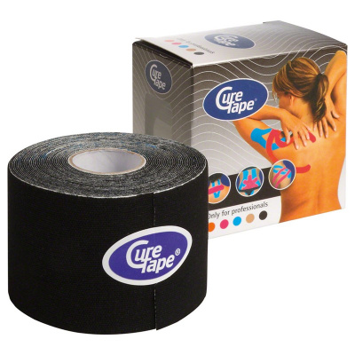 Тейп кинезиологический 500x5 см CureTape 160226 черный
