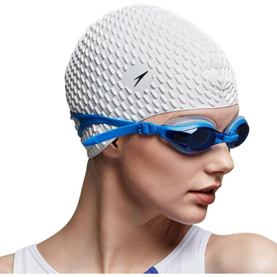 Шапочка для плавания Speedo Bubble Cap, 8-709290003, белый