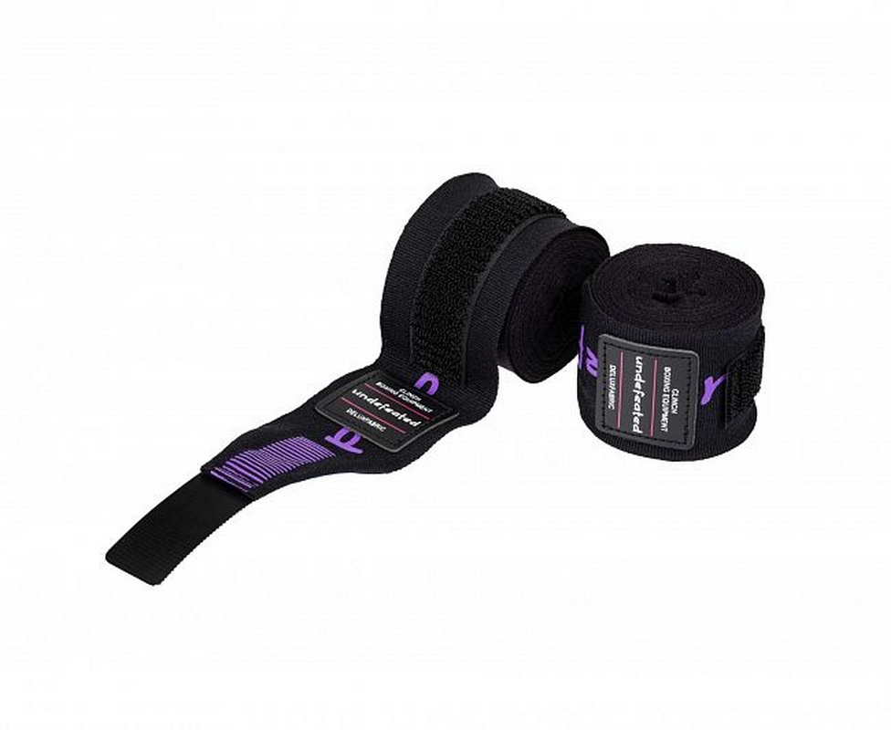 Бинты боксерские, длина 4,5 м Clinch Boxing Hand Wrap Undefeated C240 черный