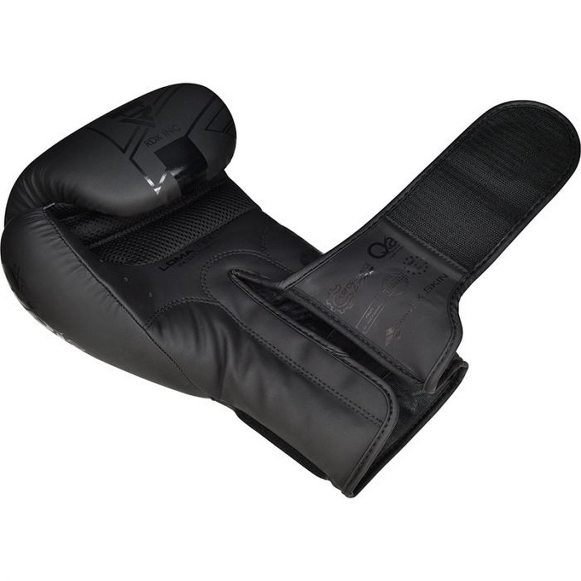 Перчатки тренировочные RDX BGR-F6MB-8OZ черный матовый
