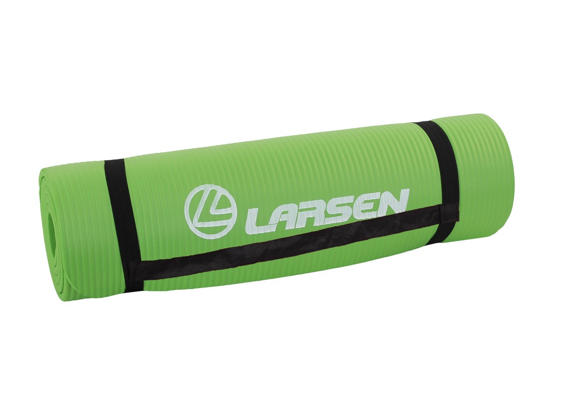 Коврик для фитнеса и йоги Larsen NBR зеленый р183х61х1см