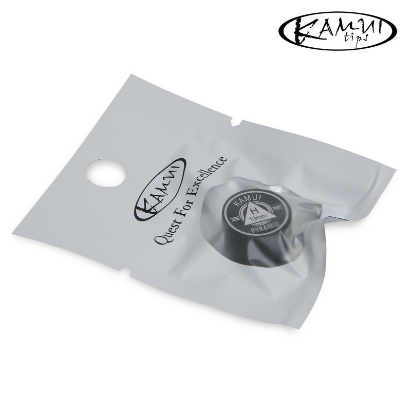 Наклейка для кия Kamui 09387 Pyramid Black ø13мм Super Soft 1шт.
