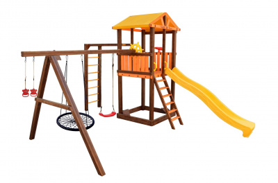 Игровой комплекс Perfetto Sport Pitigliano-6 + качели Паутина