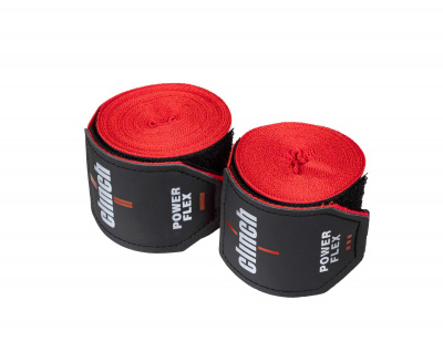 Бинты боксерские 255см Clinch Boxing Hand Wrap Power Flex C239 красный длина 2.55 м