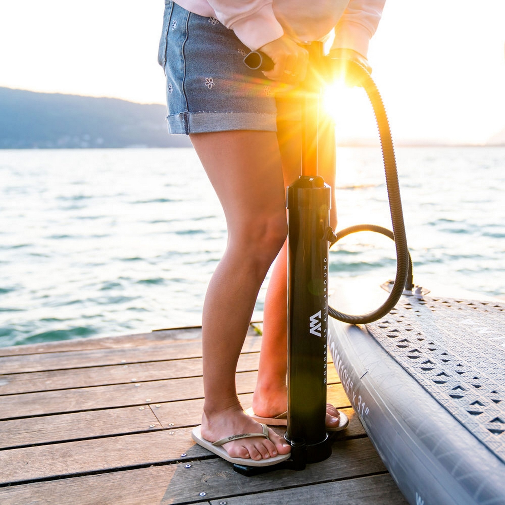 SUP-доска 315х79х15см, Ambient Light System, киль, лиш, до 140кг Aqua Marina Glow BT-24GL