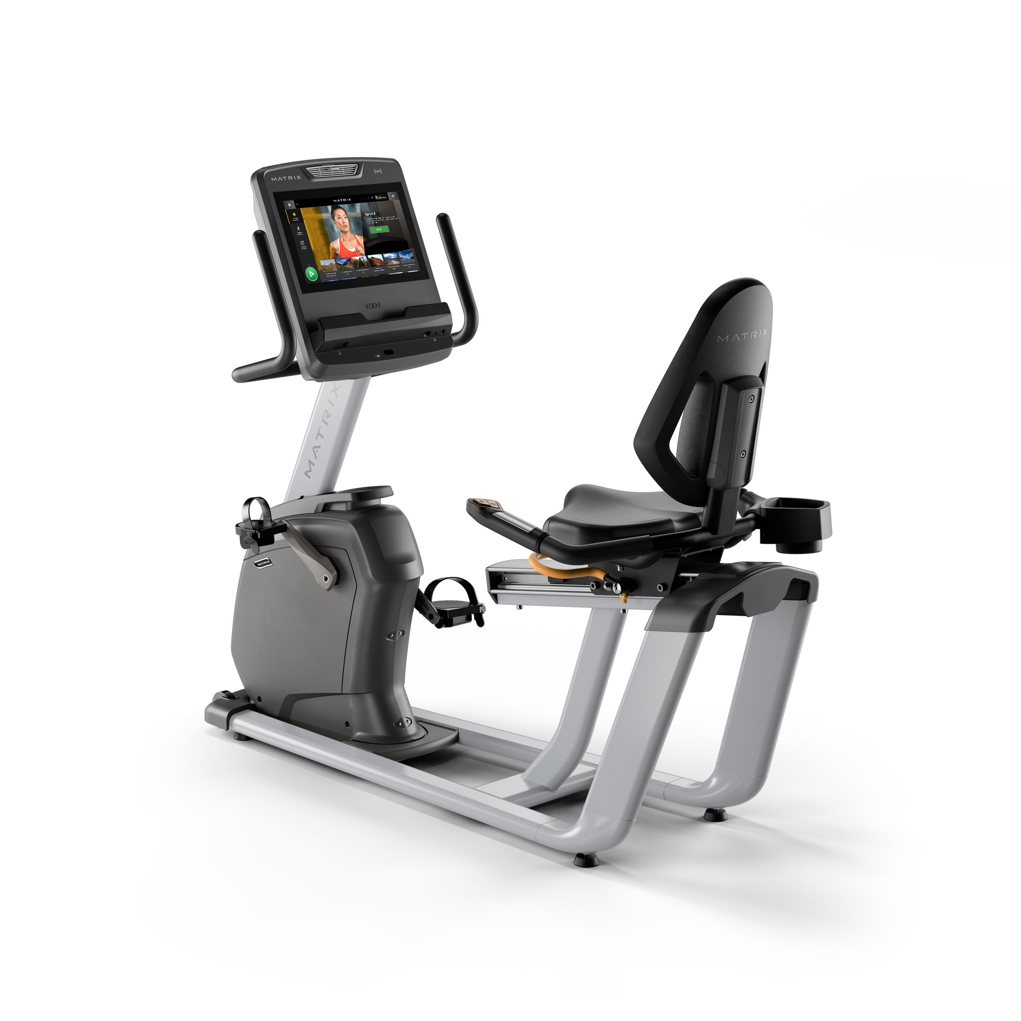 Горизонтальный велотренажер Matrix Lifestyle с консолью Touch R-LS-F/TOUCH-C