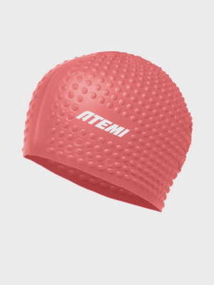 Шапочка для плавания Atemi bubble cap Bright red FBC1R красный
