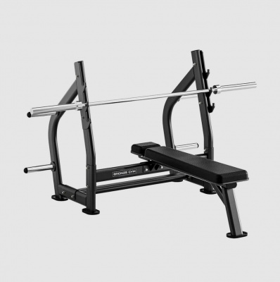Скамья олимпийская для жима горизонтальная Bronze Gym RAVE RE55 BGRE55 | Premium Fitness