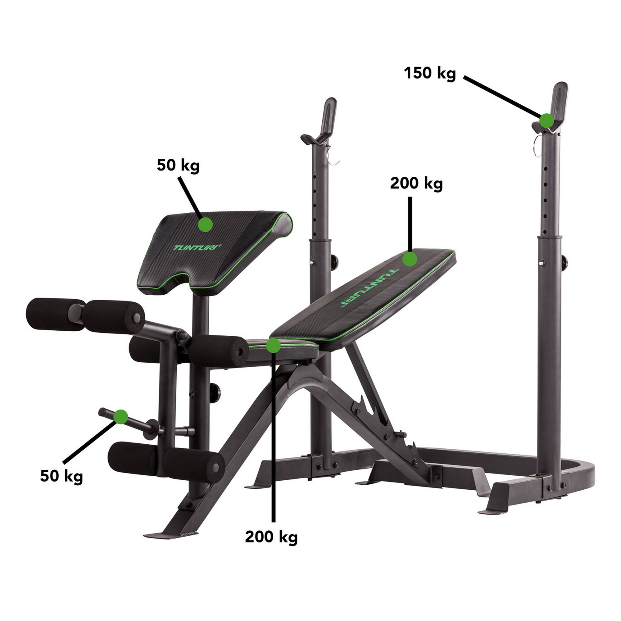 Скамья для жима Tunturi WB50 17TSWB5000 | Premium Fitness