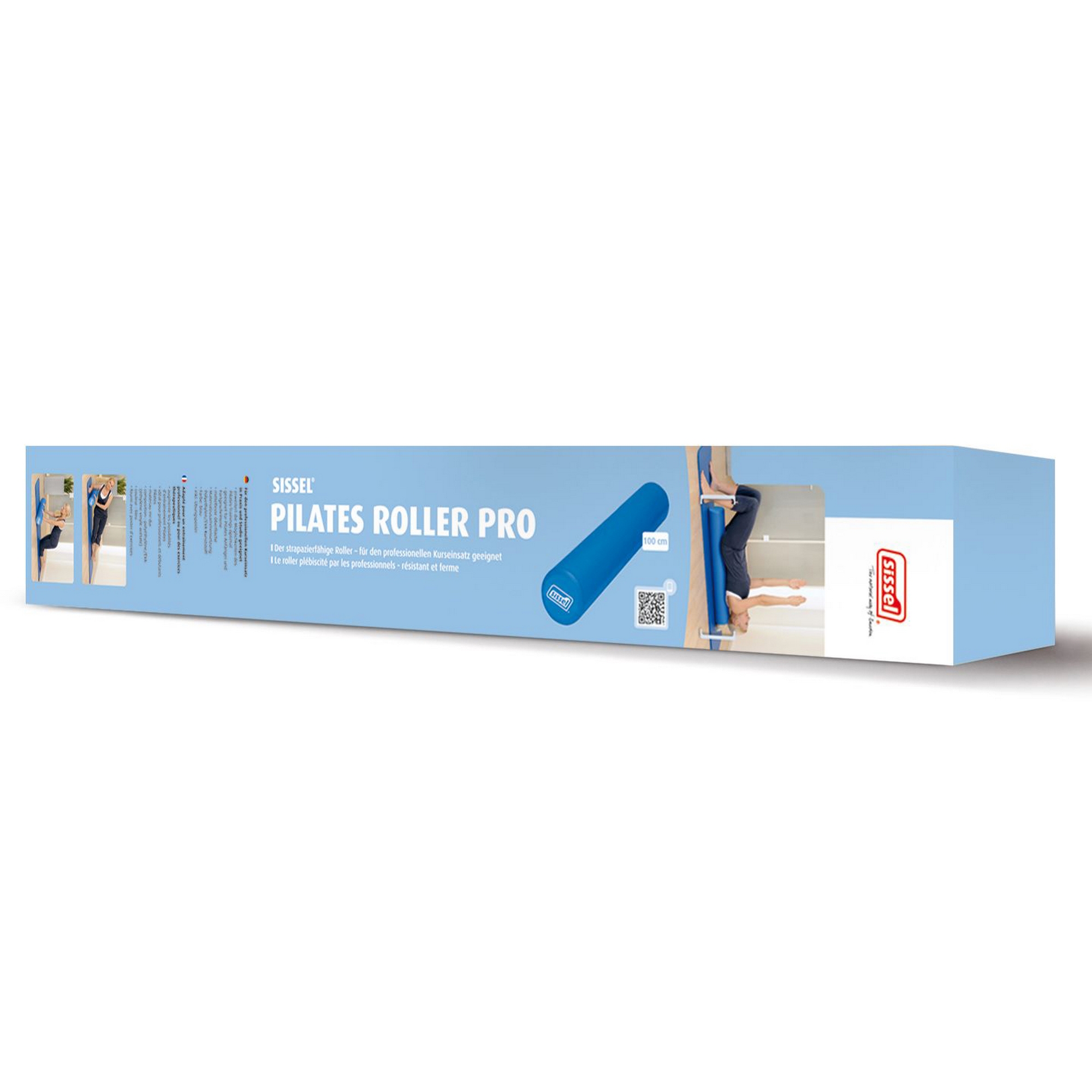 Массажный ролик SISSEL Pilates Roller Pro 310.015 мягкий, синий