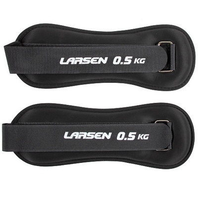 Утяжелители для рук и ног 2х0,5 кг Larsen ECE 071 black