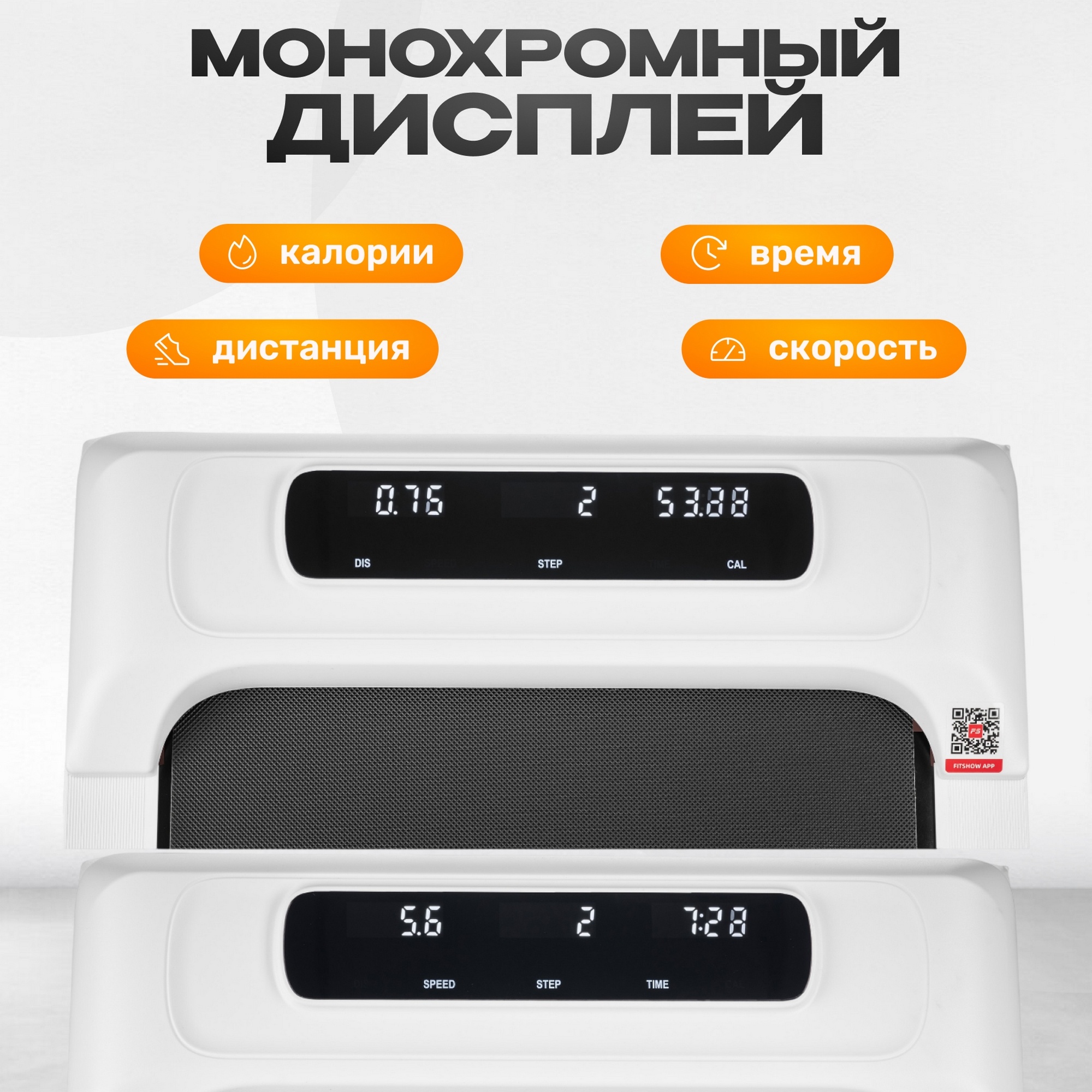 Электрическая беговая дорожка А01 Sundays Fitness 9172299 белый