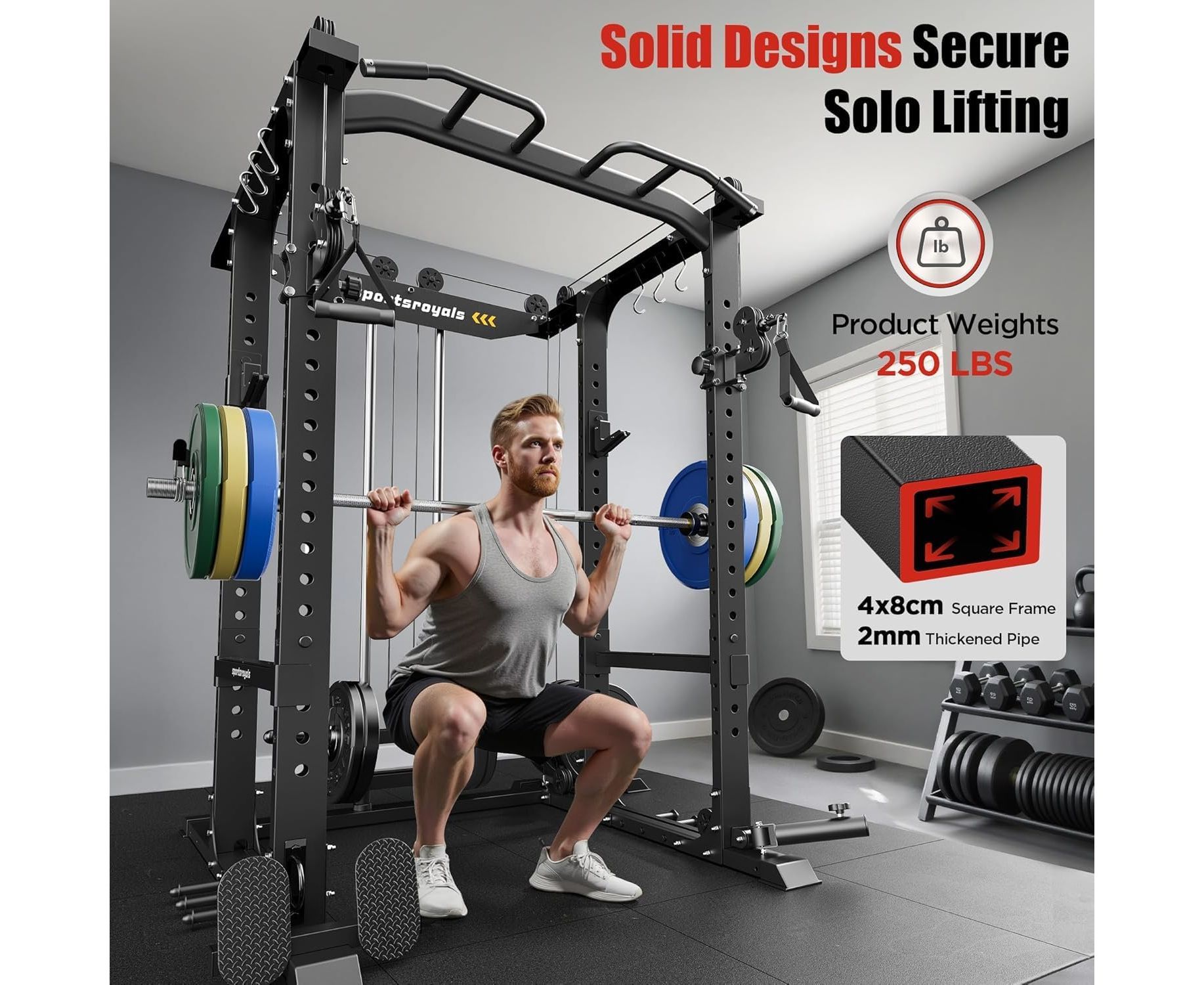 Силовая рама многофункциональная DFC D026 | Premium Fitness
