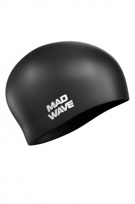 Силиконовая шапочка Mad Wave Long hair silicone M0511 01 0 01W черный