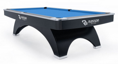 Стол/пул Rasson Billiard OX 8 ф (черный) с плитой 55.310.08.5