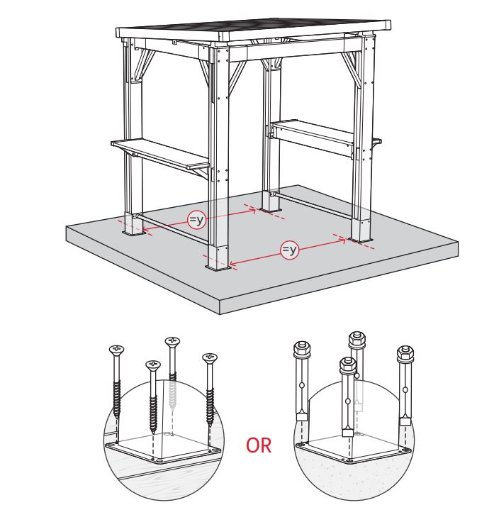 Беседка-гриль Gazebo Graphite